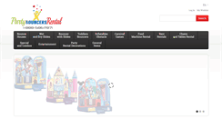 Desktop Screenshot of partybouncersrental.com