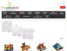 Tablet Screenshot of partybouncersrental.com